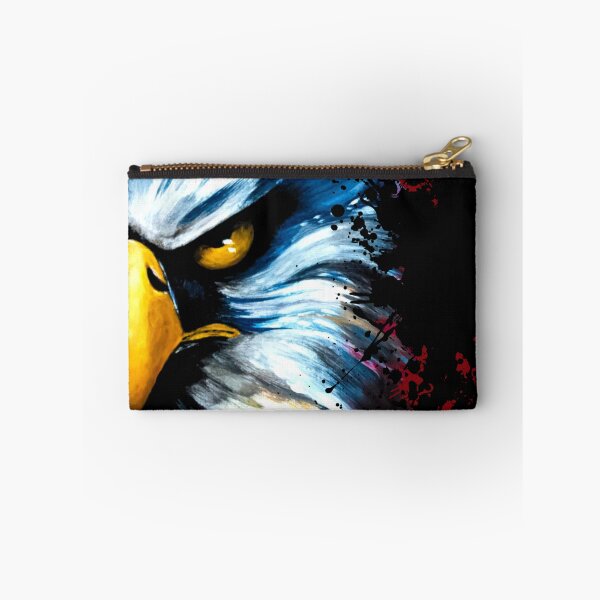 Item preview, Fierce Bald Eagle Red Splatter Grunge Art designed and sold by ArtistsAtticWI.