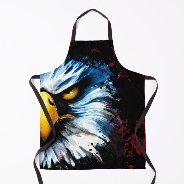 Item preview, Fierce Bald Eagle Red Splatter Grunge Art designed and sold by ArtistsAtticWI.