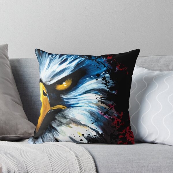 Item preview, Fierce Bald Eagle Red Splatter Grunge Art designed and sold by ArtistsAtticWI.