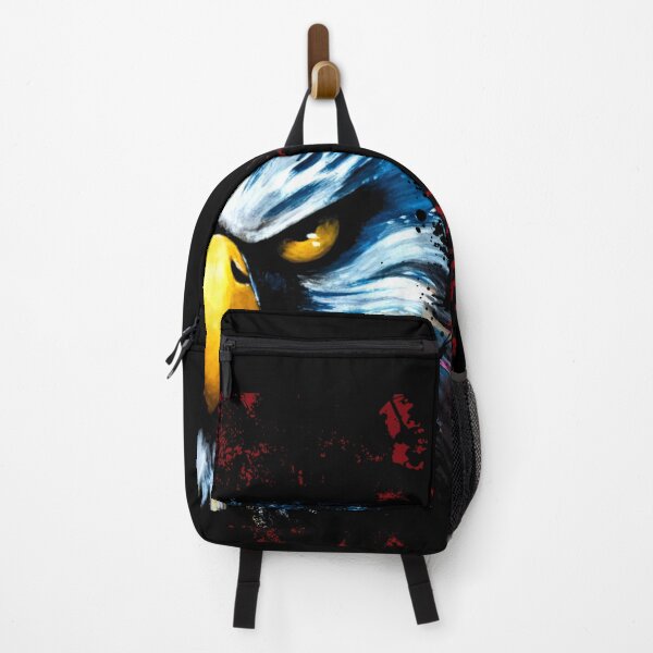 Item preview, Fierce Bald Eagle Red Splatter Grunge Art designed and sold by ArtistsAtticWI.