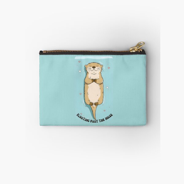 Item preview, Floating Past The Noise - Cute Zen Otter designed and sold by StoryVibes.