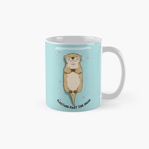 Item preview, Floating Past The Noise - Cute Zen Otter designed and sold by StoryVibes.