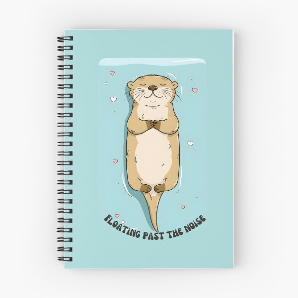 Item preview, Floating Past The Noise - Cute Zen Otter designed and sold by StoryVibes.