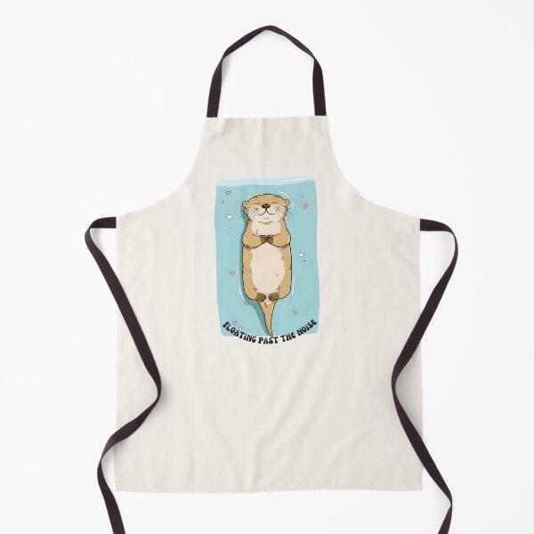 Item preview, Floating Past The Noise - Cute Zen Otter designed and sold by StoryVibes.