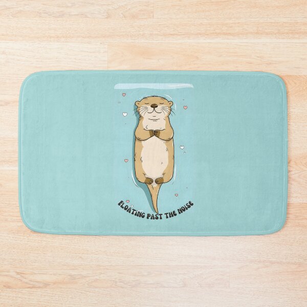Item preview, Floating Past The Noise - Cute Zen Otter designed and sold by StoryVibes.