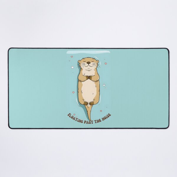 Item preview, Floating Past The Noise - Cute Zen Otter designed and sold by StoryVibes.