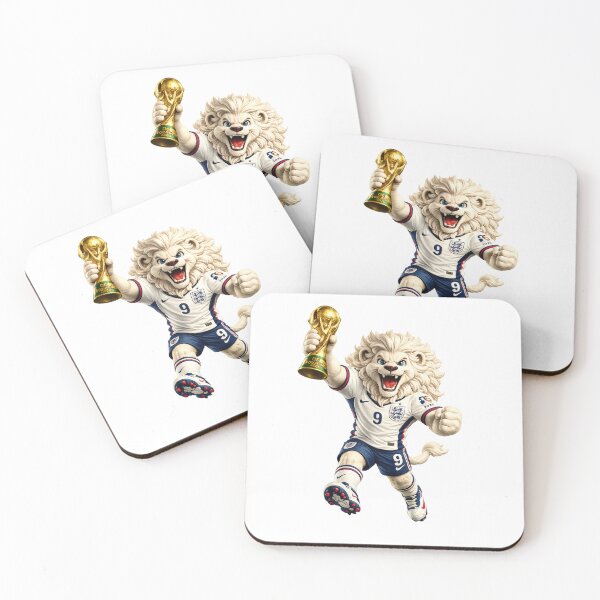 Item preview, Champion Lion Soccer Victory Mascot designed and sold by SprinkleShades.