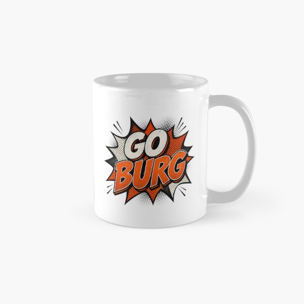Item preview, GO BURG | Retro Pop Art School Spirit | Vintage Comic Style Graphic designed and sold by Rewind Society.