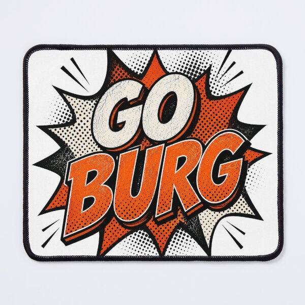 Item preview, GO BURG | Retro Pop Art School Spirit | Vintage Comic Style Graphic designed and sold by Rewind Society.