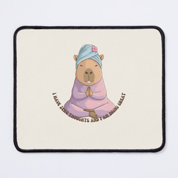 Item preview, Funny Zen Capybara Yoga - I Have Zero Thoughts designed and sold by StoryVibes.
