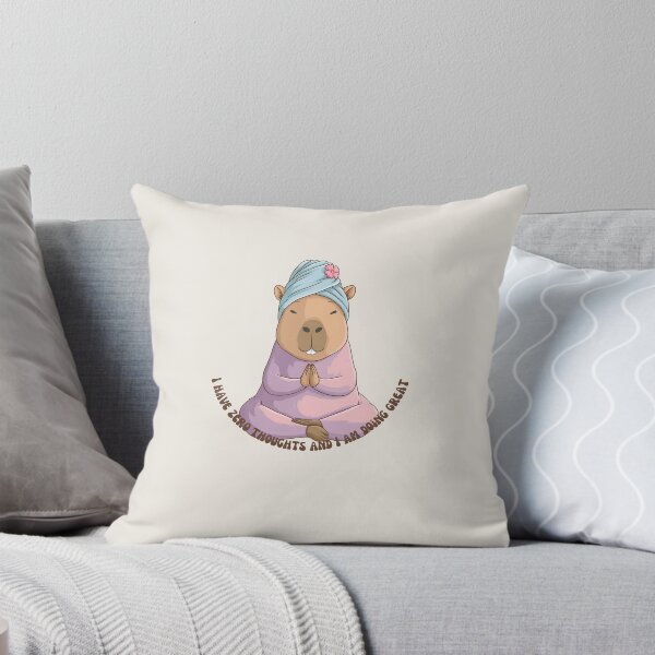 Item preview, Funny Zen Capybara Yoga - I Have Zero Thoughts designed and sold by StoryVibes.