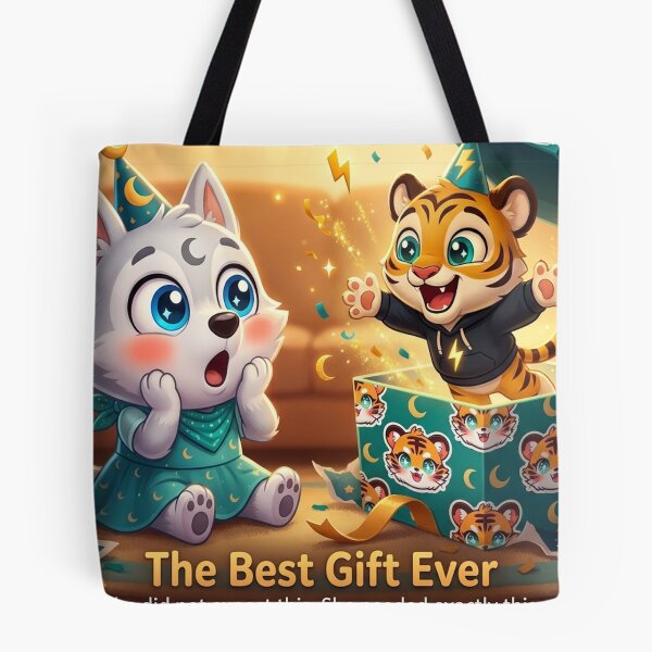 Item preview, Kawaii NeoTig Luna Birthday Party Kids T-Shirt Cute Animals designed and sold by NeoTigLuna.