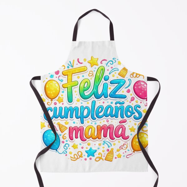 Item preview, Feliz Cumpleaños Mama Colorful Spanish Lettering – Cute Mother's Birthday Gift Design – Balloon Party Typography Sticker, T-Shirt & Mug designed and sold by Kittcatking.