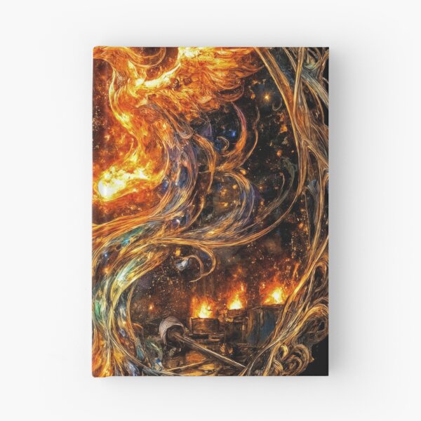 Item preview, T-Shirt - Sticker - Glassblowing the Phoenix of Rebirth designed and sold by ForeverPrintsOK.