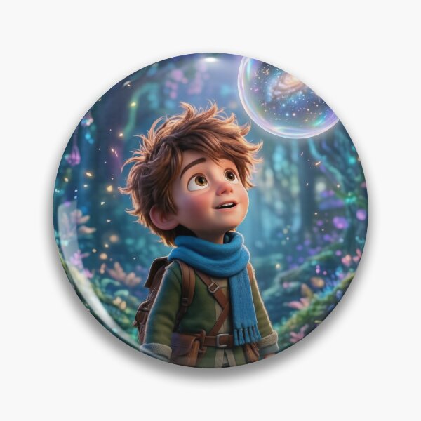 Item preview, Curious Boy in Enchanted Forest designed and sold by Thoughtful Prints.