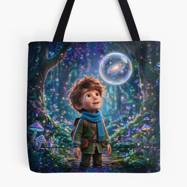 Item preview, Curious Boy in Enchanted Forest designed and sold by Thoughtful Prints.