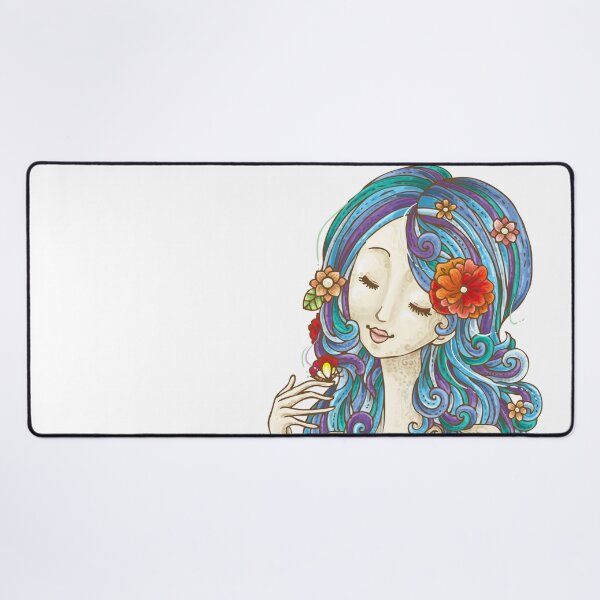 Item preview, Woman with Blue Hair designed and sold by Khotekmei.