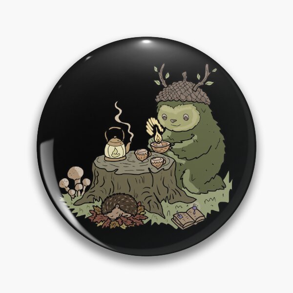 Item preview, Forest Spirit Goblincore Illustration with Sleeping Hedgehog  designed and sold by LeshanArt.