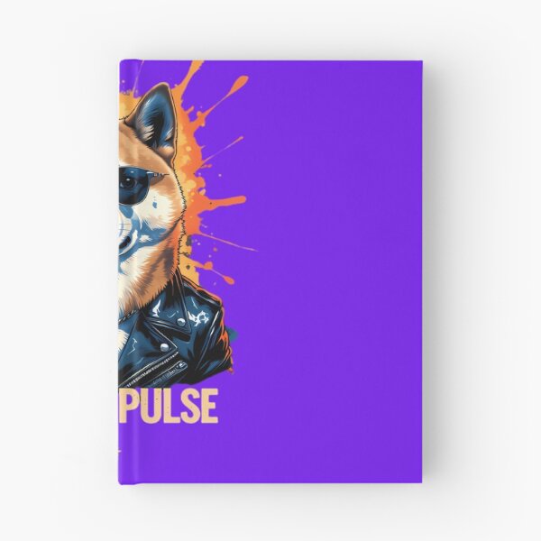 Item preview, URBAN PULSE Shiba Inu - Cool Biker Dog in Leather Jacket Paint Splatter Art designed and sold by Structure-Blue.