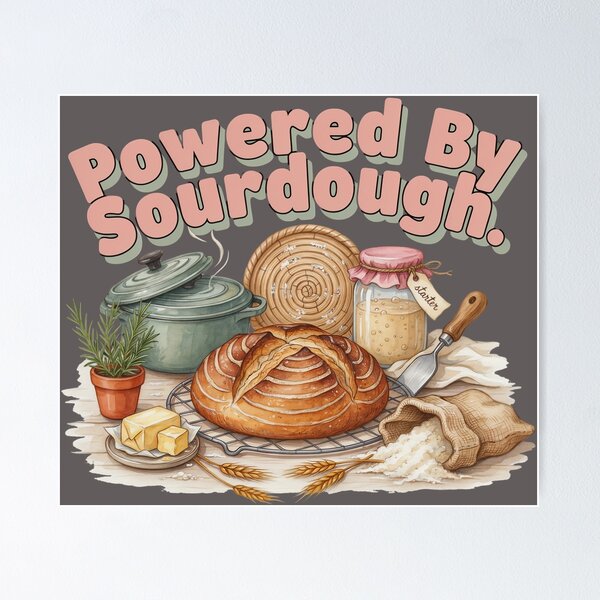 Item preview, Powered by Sourdough designed and sold by Pixel-Lair.