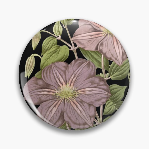 Item preview, Vintage Moody Mauve Floral Botanical Art designed and sold by Jyoti-Quotes.