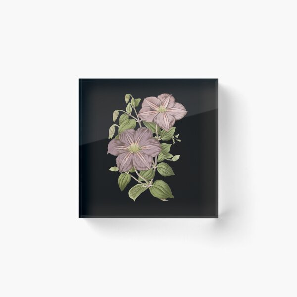 Item preview, Vintage Moody Mauve Floral Botanical Art designed and sold by Jyoti-Quotes.