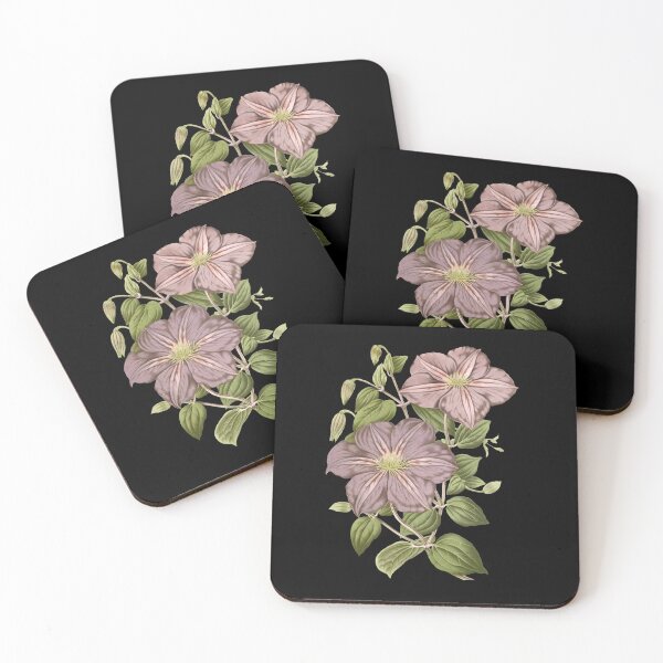 Item preview, Vintage Moody Mauve Floral Botanical Art designed and sold by Jyoti-Quotes.