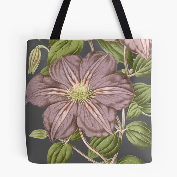 Item preview, Vintage Moody Mauve Floral Botanical Art designed and sold by Jyoti-Quotes.