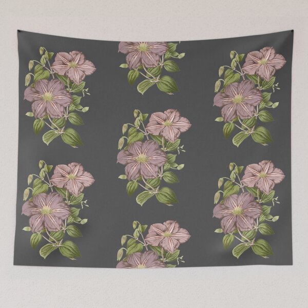 Item preview, Vintage Moody Mauve Floral Botanical Art designed and sold by Jyoti-Quotes.