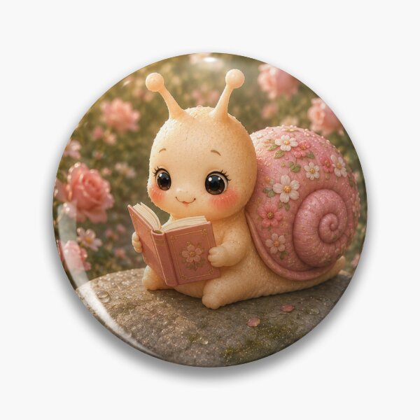 Item preview, Cute snail, reading a tiny book designed and sold by Design by Sara.