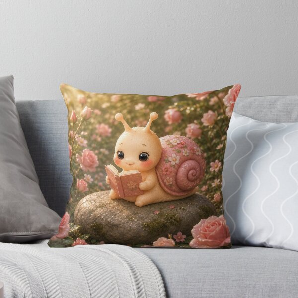 Item preview, Cute snail, reading a tiny book designed and sold by Design by Sara.