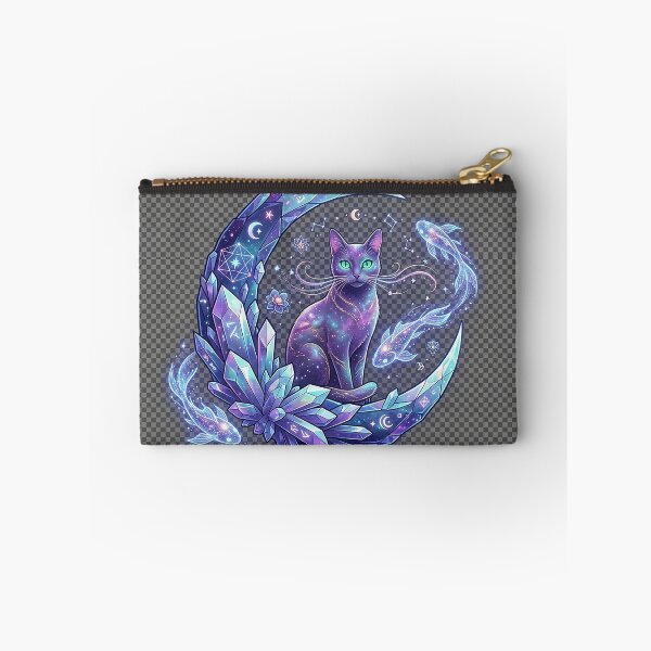 Item preview, Celestial Crystal Moon Cat | Mystical Galaxy Feline Fantasy Art designed and sold by Sara-Ai.