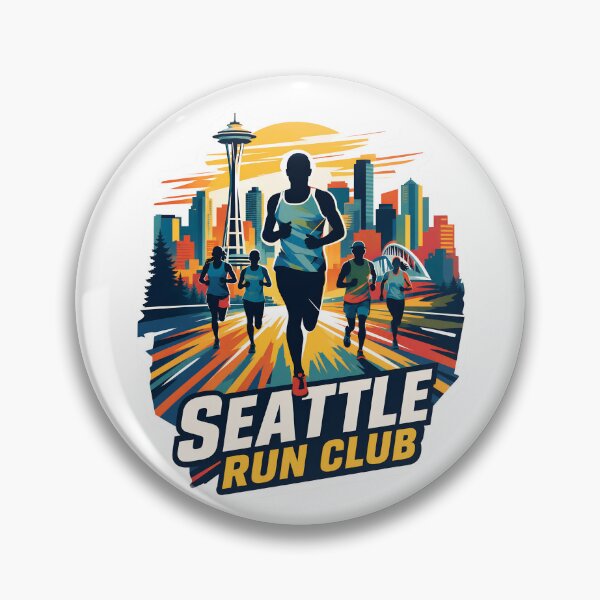 Item preview, Seattle Run Club Seattle Skyline Runner Gift designed and sold by Colorfulman.