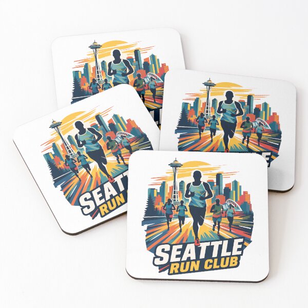Item preview, Seattle Run Club Seattle Skyline Runner Gift designed and sold by Colorfulman.