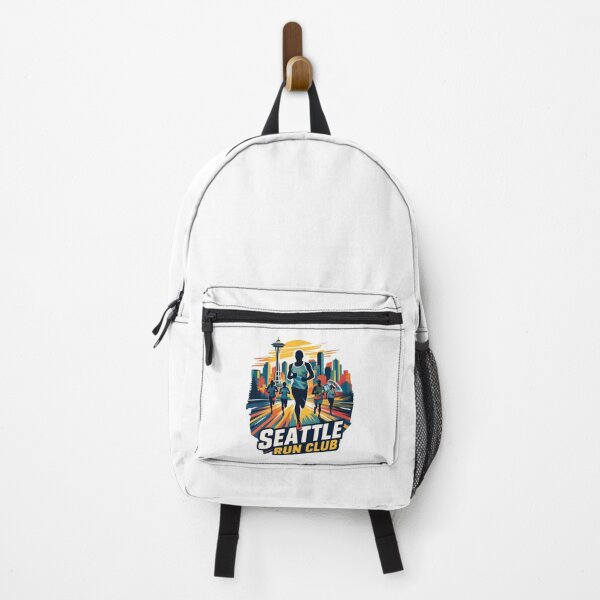 Aperçu de l'œuvre Seattle Run Club - Cadeau pour coureurs avec la skyline de Seattle créée et vendue par Colorfulman.