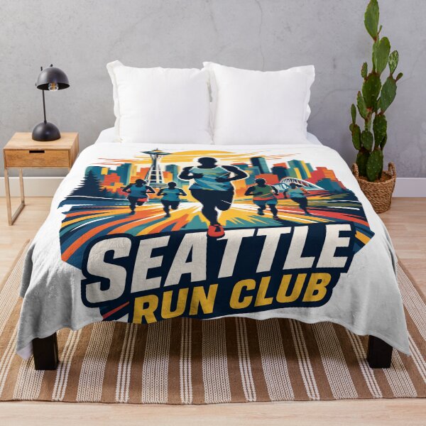 Item preview, Seattle Run Club Seattle Skyline Runner Gift designed and sold by Colorfulman.