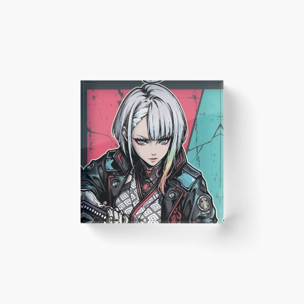 Item preview, Lucy | Cyberpunk Samurai Girl with Katana | Futuristic Anime Warrior Digital Art designed and sold by Dyan4.