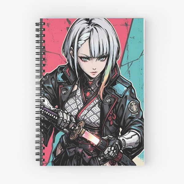 Item preview, Lucy | Cyberpunk Samurai Girl with Katana | Futuristic Anime Warrior Digital Art designed and sold by Dyan4.