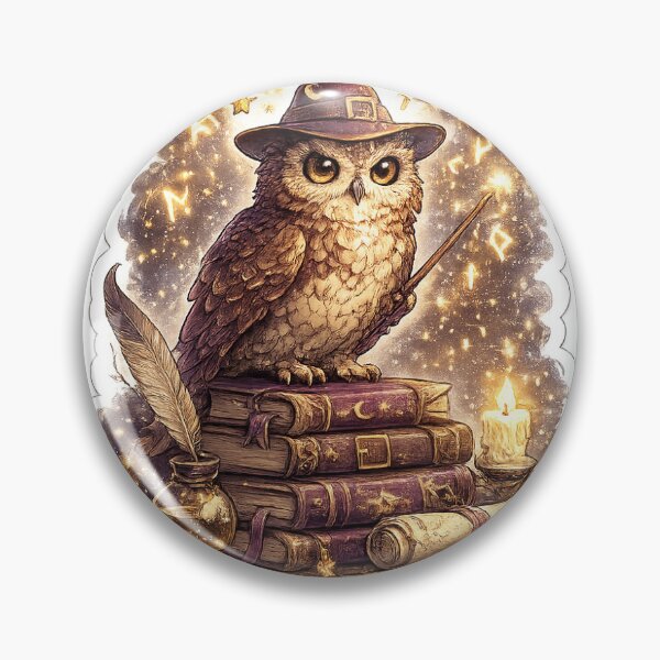 Item preview, Wise Wizard Owl designed and sold by InkPixell.