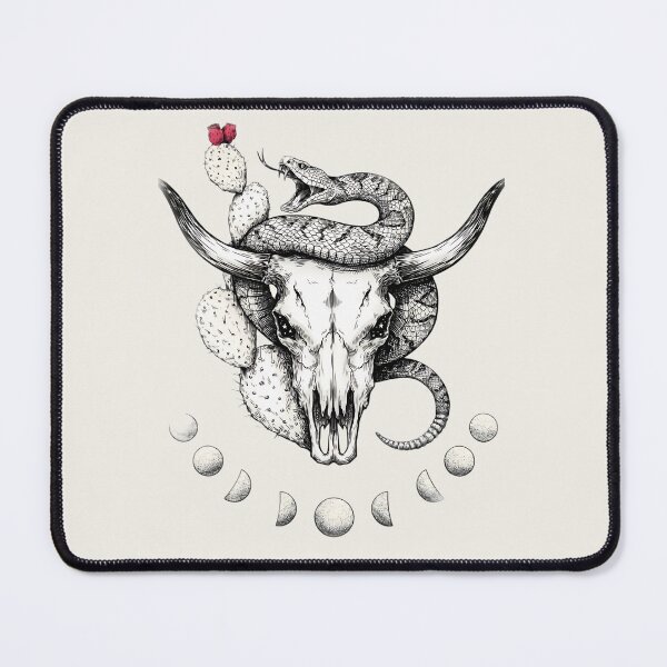 Item preview, The Celestial Serpent - Desert Skull Art designed and sold by Cozy Aesthetic design .
