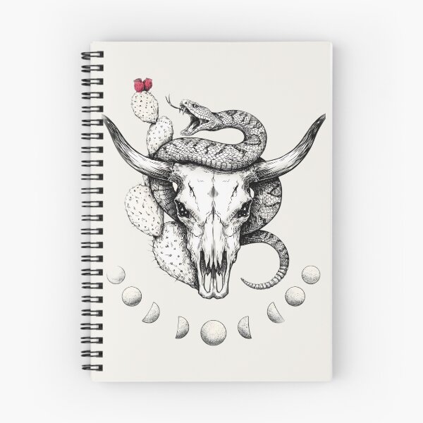 Item preview, The Celestial Serpent - Desert Skull Art designed and sold by Cozy Aesthetic design .
