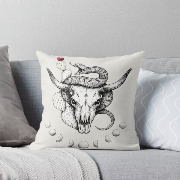 Item preview, The Celestial Serpent - Desert Skull Art designed and sold by Cozy Aesthetic design .
