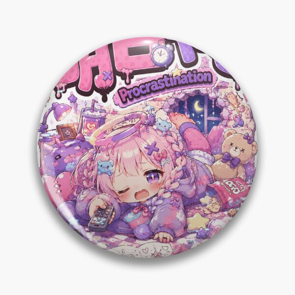Item preview, Procrastination Japanese Kawaii Art (明日やる) - Cozy Low Energy Pastel Design designed and sold by Japan-kanji-ya.