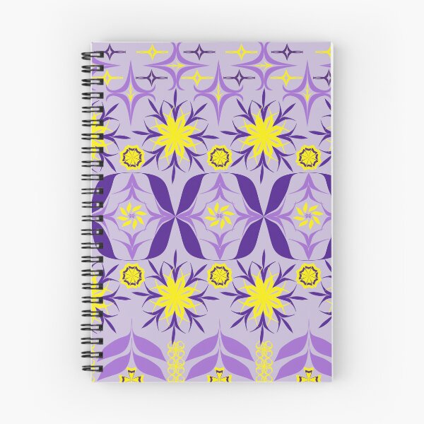 Item preview, Elegant Violet and Yellow Geometric Floral Seamless Pattern for Textile and Surface Design designed and sold by Ei-Ei.