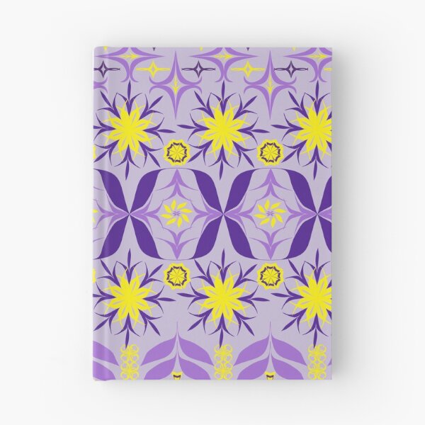 Item preview, Elegant Violet and Yellow Geometric Floral Seamless Pattern for Textile and Surface Design designed and sold by Ei-Ei.