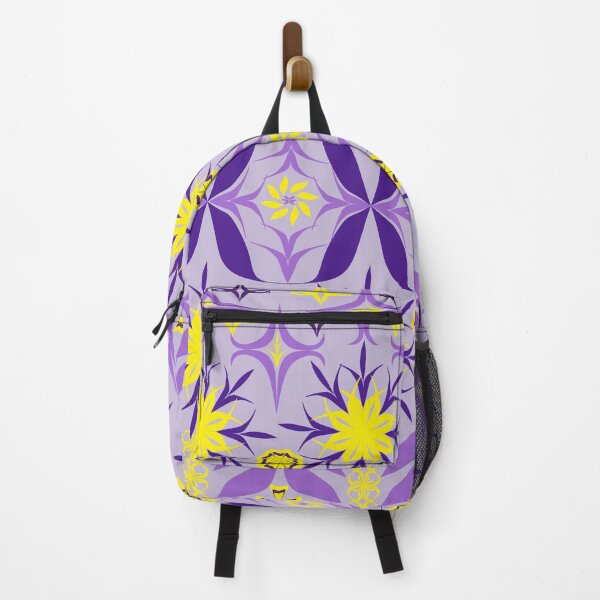Item preview, Elegant Violet and Yellow Geometric Floral Seamless Pattern for Textile and Surface Design designed and sold by Ei-Ei.