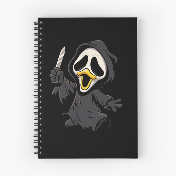 Item preview, Cute duck with knife wearing ghost mask designed and sold by therocketman.