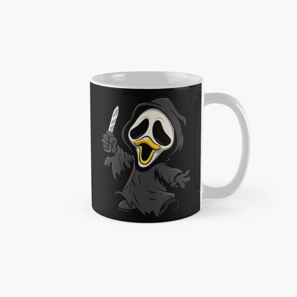 Item preview, Cute duck with knife wearing ghost mask designed and sold by therocketman.