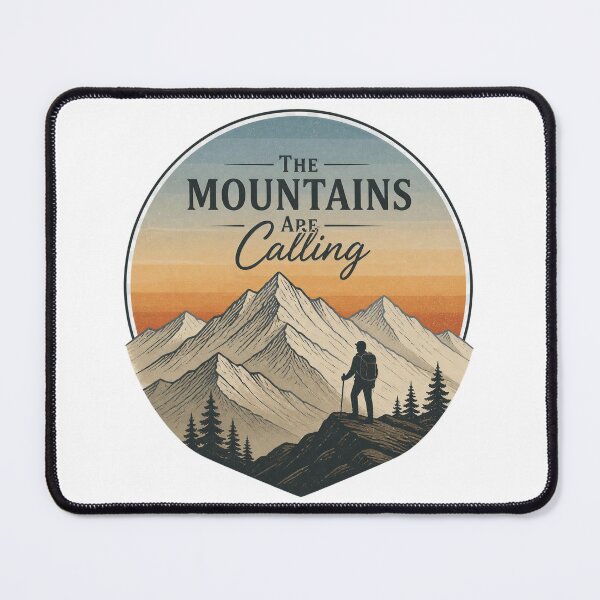 Item preview, he Mountains Are Calling – Mountain Explorer Graphic Tee designed and sold by MJ-by-Dharan.