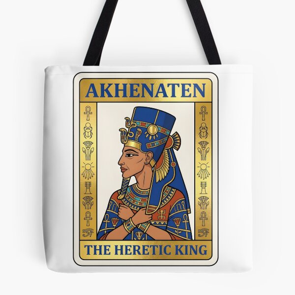 Item preview, Akhenaten The Heretic King Egyptian Pharaoh Playing Card Poster Graphic designed and sold by EKHOAISTORE.